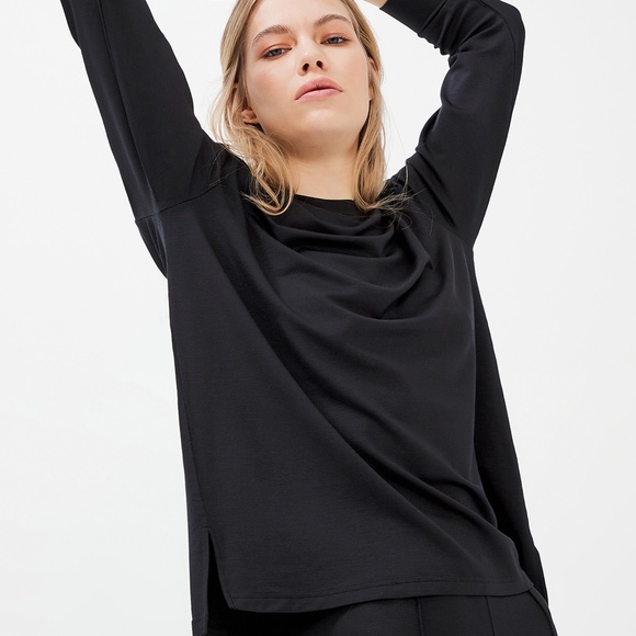 NWT BLACK SUPER SOFT TWO PIECE LOUNGEWEAR SLEEPWEAR SET - Picture 4 of 6